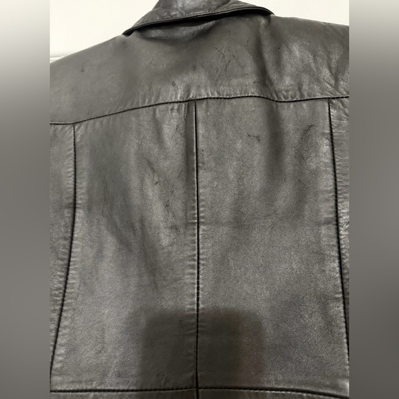 Style & Co. Genuine Leather Jacket – Black - Picture 6 of 12